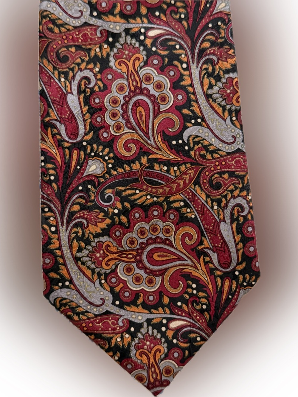 Stefano Ricci Silk Tie Floral Paisley Necktie Elegant Made In Italy